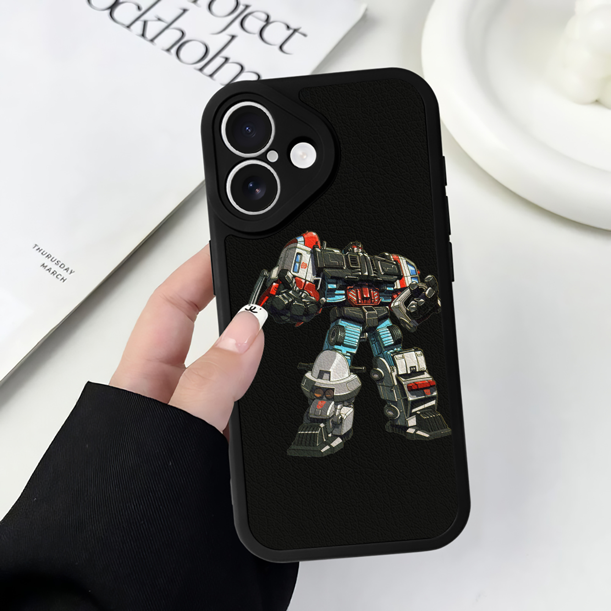 （画像用）  【iPhone 16シリーズ対応】シリコンスマホケース（レザー調） 材質：シリコン